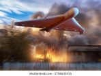 military-drone-flying-over-explosion-260nw-2758635415